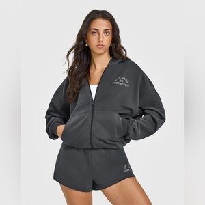 Oner Active Lightweight Graphic Zip Hoodie and Shorts Set